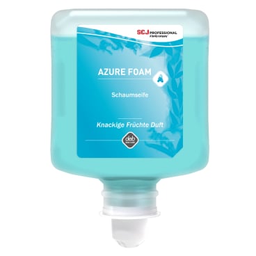 AZURE FOAM Schaumseife - milder Handreiniger mit Feuchtigkeitsspendern, 1 Liter Spender - Med-Praxisbedarf