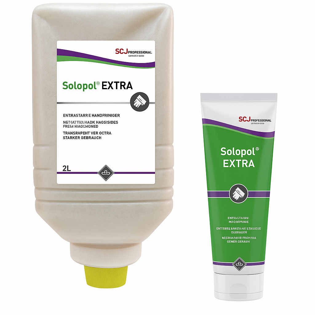 Solopol EXTRA Handreiniger Flasche - lösemittelfreies Reinigungsmittel für starke professionelle Verschmutzungen - Med-Pra...