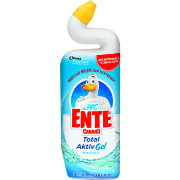 WC-Ente 5 in 1 Reiniger-Gel - entfernt Kalk und Schmutz, für Klinikhygiene - Med-Praxisbedarf