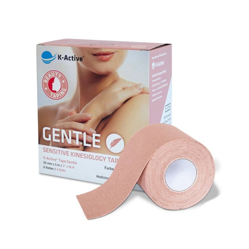 K-Active Tape Gentle Anwendung - sanftes Tape für empfindliche und seniore Haut - SCHUPP - Med-Praxisbedarf