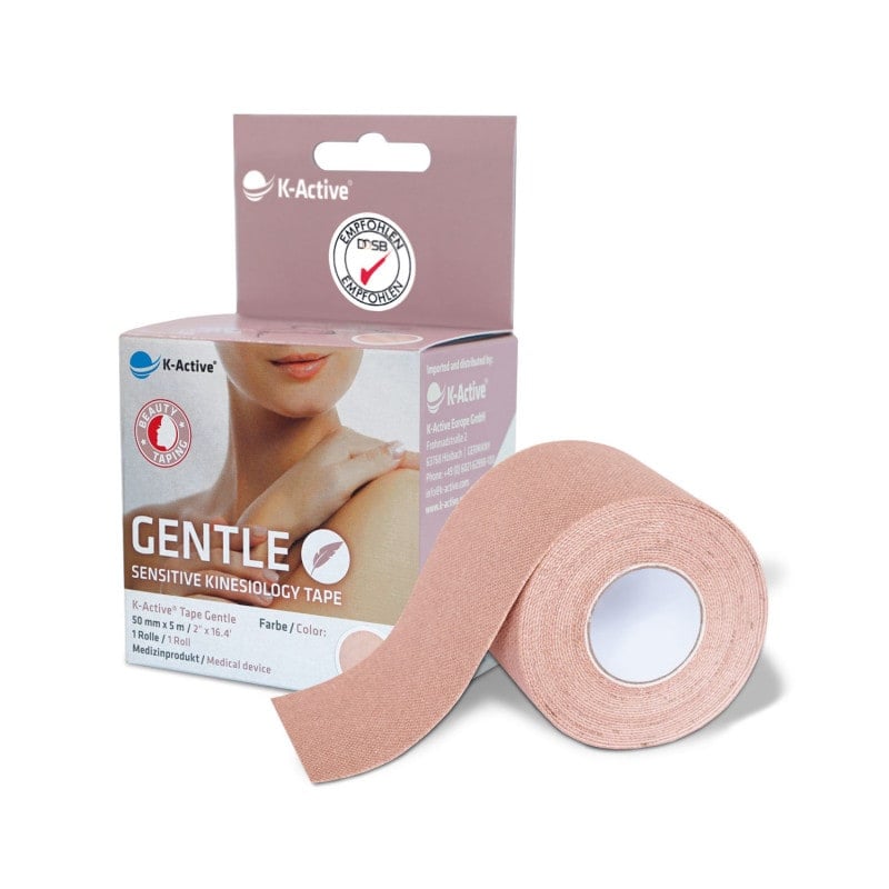 K-Active Tape Gentle - extra sanftes Tape für sensible Haut, Babys und Allergiker - Med-Praxisbedarf