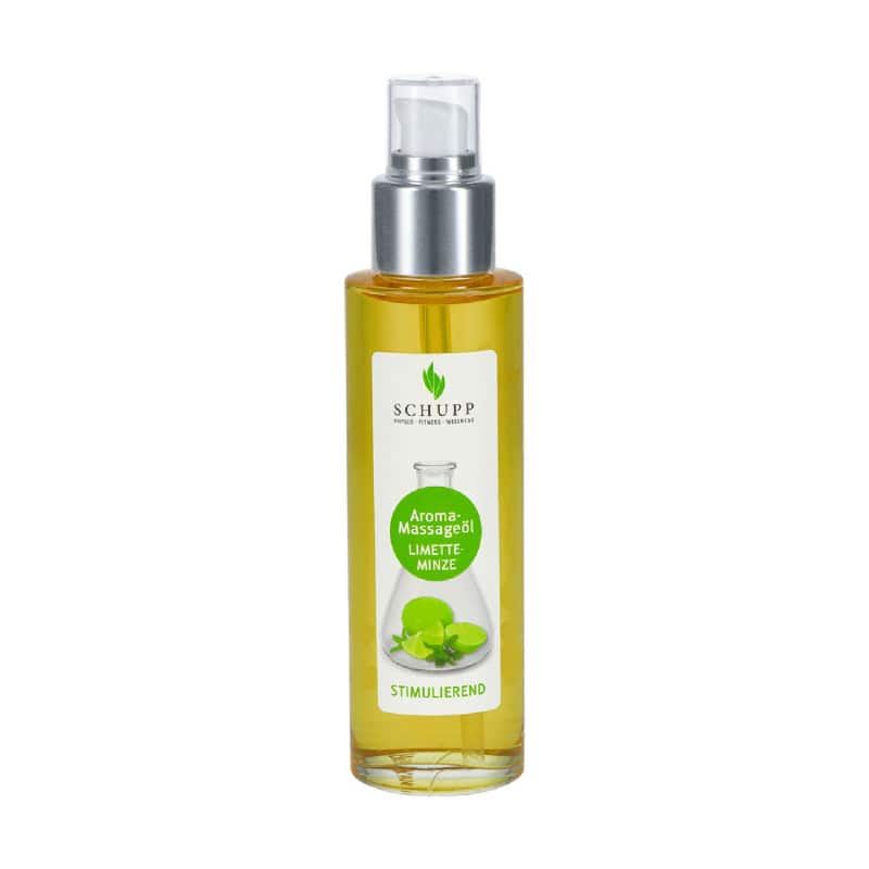 SCHUPP Aroma-Massage-Öl Flasche - 100% natürliches Öl mit Jojoba und Mandelöl - Med-Praxisbedarf