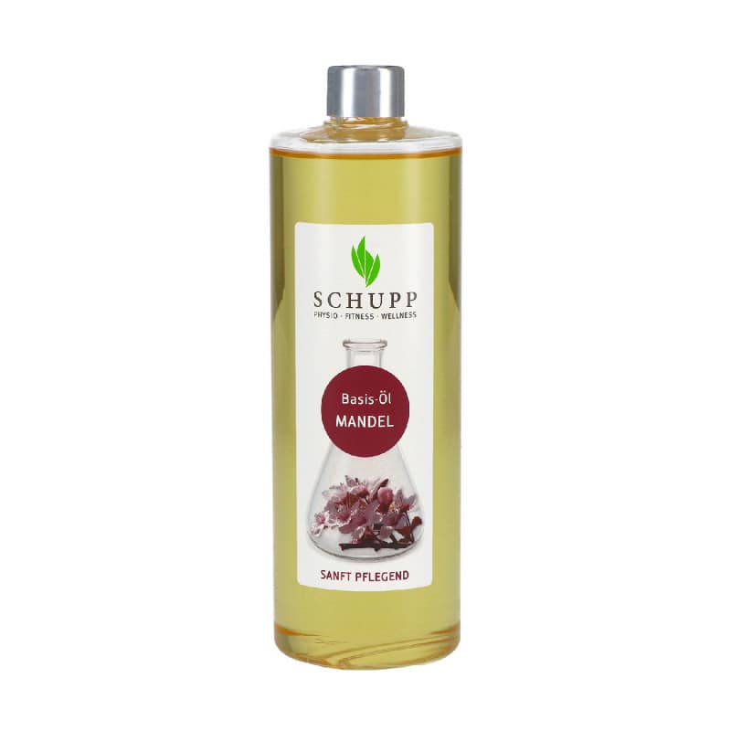 SCHUPP Basis-Öl Mandelöl - Reines Naturprodukt für Massagen, 100ml Flasche - Med-Praxisbedarf