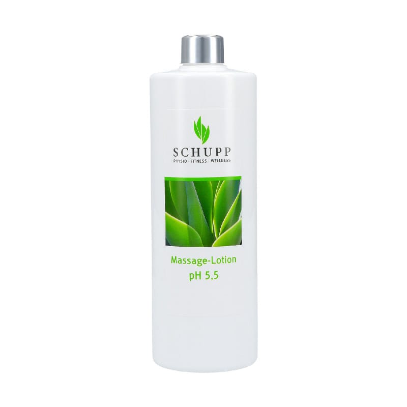 SCHUPP Massage-Lotion - hautschonende Lotion für professionelle Massagen, langanhaltende Gleitfähigkeit - Med-Praxisbedarf