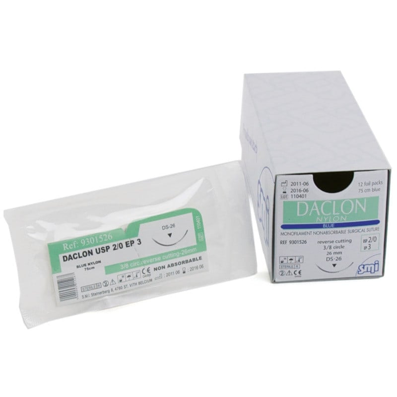 Daclon Nylon Nahtmaterial - nicht-resorbierbares Monofilament von SMI - Med-Praxisbedarf