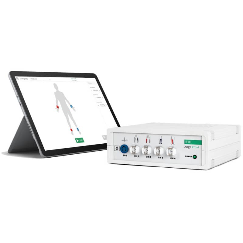 AngE™ ABI+ zeigt Ergebnisse an - klare Darstellung des Knöchel-Arm-Index auf dem Display - Med-Praxisbedarf