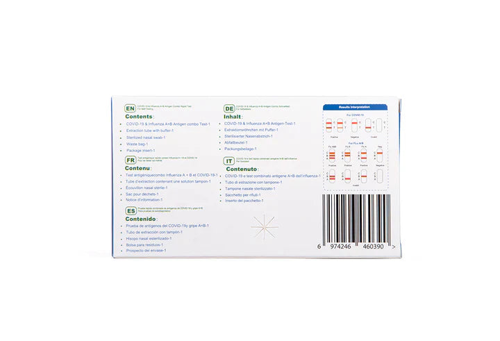 Safecare Kombi-Test Kit - Enthält Testkassette, Puffer und Gebrauchsanweisung - Med-Praxisbedarf