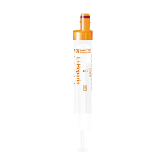S-Monovette Lithium-Heparin 9ml - zur Gewinnung von antikoaguliertem Blut - Med-Praxisbedarf