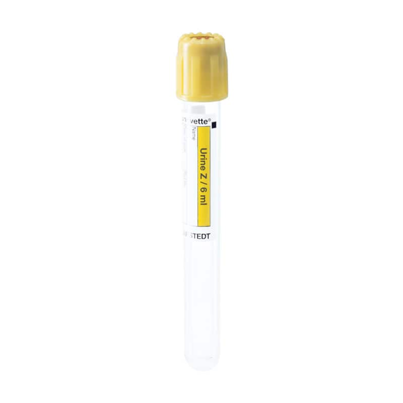 V-Monovette Urin 6ml Probenröhrchen - für Urinanalytik, 100 x 13 mm - Med-Praxisbedarf