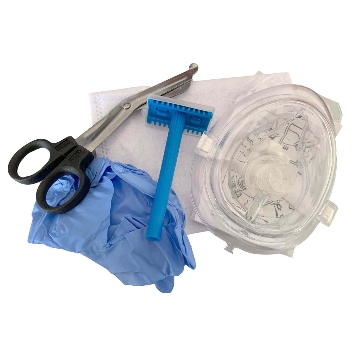 FRED easy Notfall-Kit Etui schwarz - robuste Tasche für Defibrillator-Zubehör - Med-Praxisbedarf