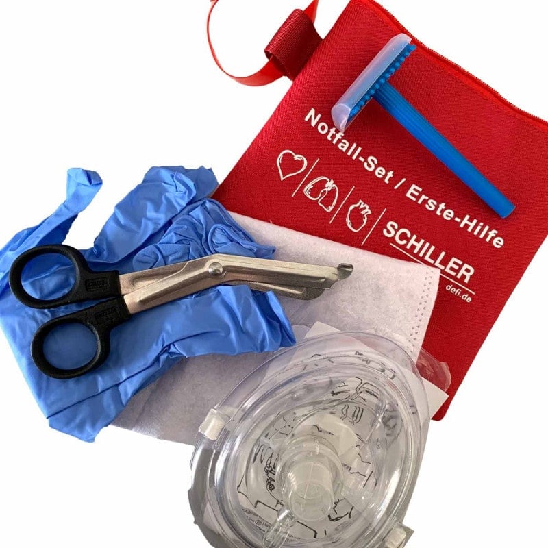 FRED easy Notfall-Kit Etui für Defibrillator - praktisches Zubehör mit Erste-Hilfe-Ausstattung - Med-Praxisbedarf