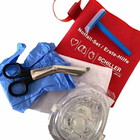 FRED easy Notfall-Kit Etui für Defibrillator - praktisches Zubehör mit Erste-Hilfe-Ausstattung - Med-Praxisbedarf