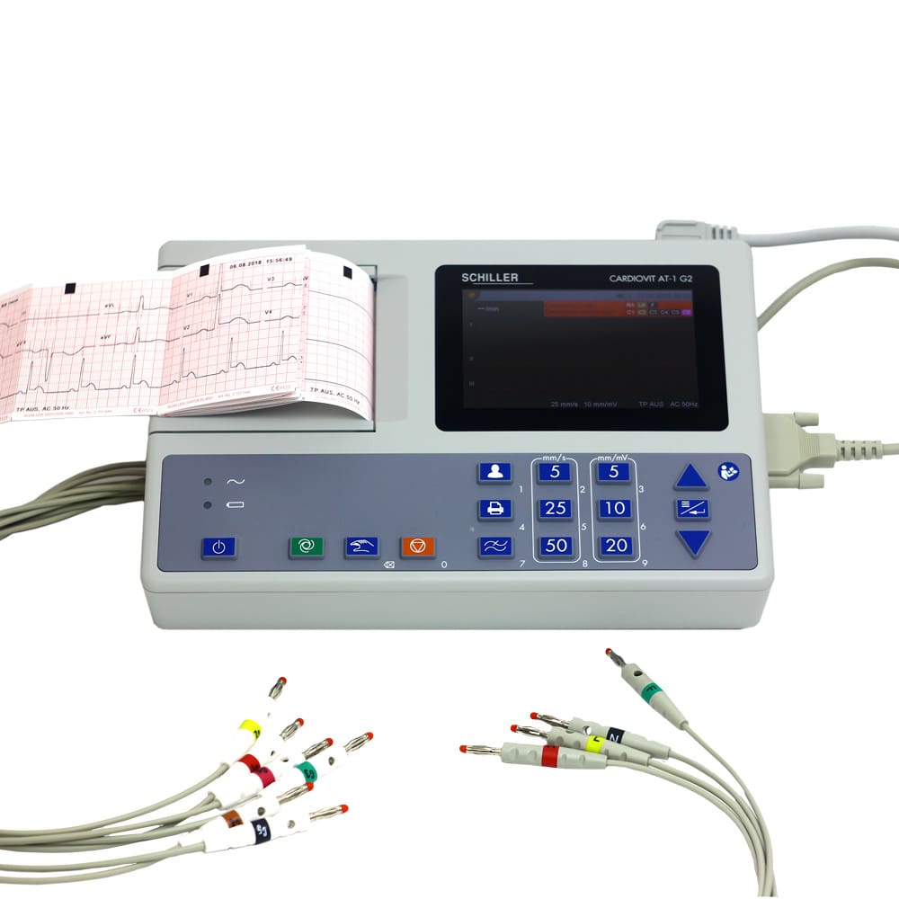 EKG-Gerät Schiller Cardiovit AT-1 G2 - für Praxis, Klinik und Pflegeeinrichtung - Med-Praxisbedarf