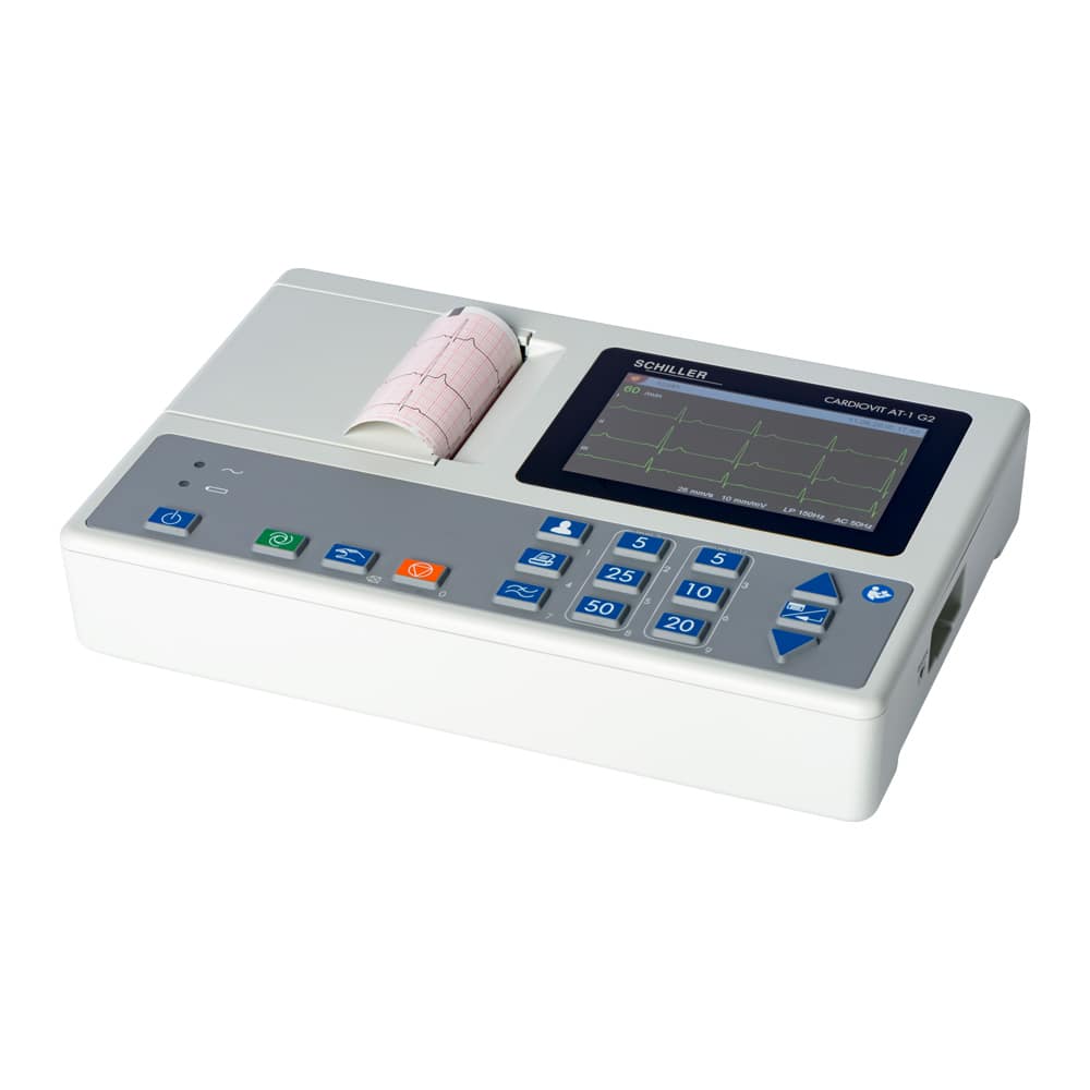 Schiller Cardiovit AT-1 G2 EKG-Gerät - 12-Kanal Ruhe-EKG, hohe Abtastrate - Med-Praxisbedarf