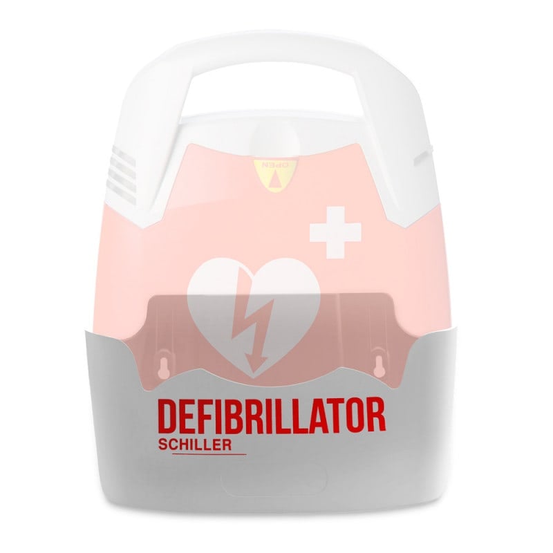 Wandhalterung für FRED PA-1 Defibrillator von Schiller - erhöht Sichtbarkeit des AED - Med-Praxisbedarf