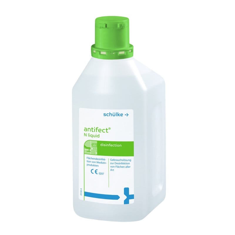Schülke antifect N liquid Desinfektionsmittel - Flasche mit Sprühkopf für die Flächendesinfektion - Med-Praxisbedarf