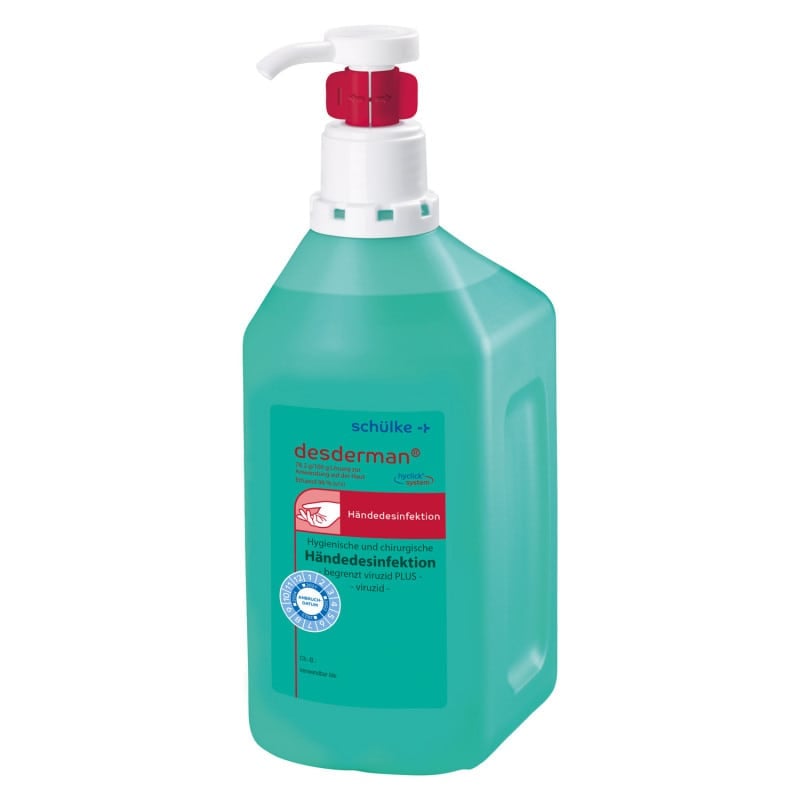 Desderman® Händedesinfektion Flasche 500ml - farbstoff- und parfümfrei, gebrauchsfertig - Med-Praxisbedarf