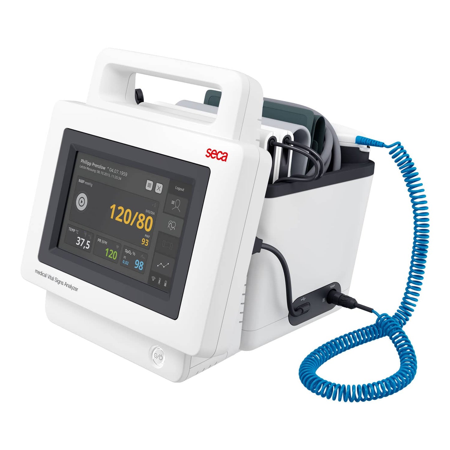 seca mVSA Spot-Check-Monitor - innovativer Monitor für Vitaldaten und Bioimpedanzanalyse (BIA) - Med-Praxisbedarf