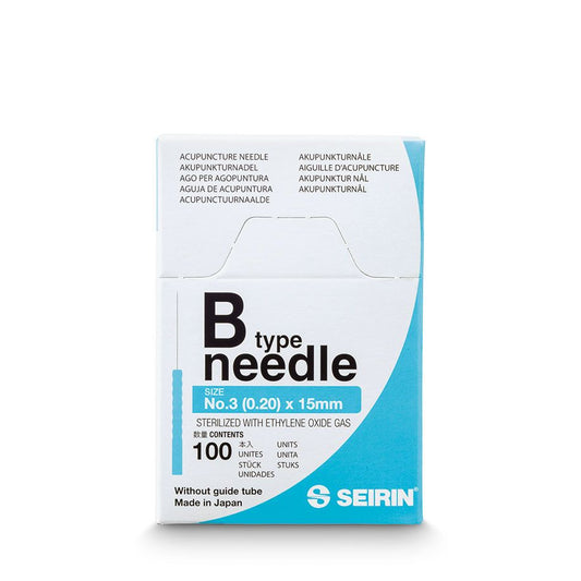 Seirin Akupunkturnadeln Typ B silikonbeschichtet - Stärke 0.20 mm, Länge 15 mm, Packung Nr. 3 - Med-Praxisbedarf