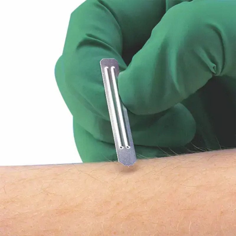 Mediprick Allergietestlanzetten Nahaufnahme - sterile Einmallanzette für Pricktest - Med-Praxisbedarf