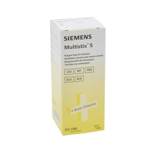 Multistix 5 Urinteststreifen 50 Stück - 5 Parameter für schnelle Urinanalyse, von Siemens - Med-Praxisbedarf