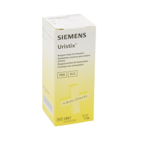 Uristix Urinteststreifen 50 Stück - Glucose- und Protein-Test für die Praxis - Med-Praxisbedarf