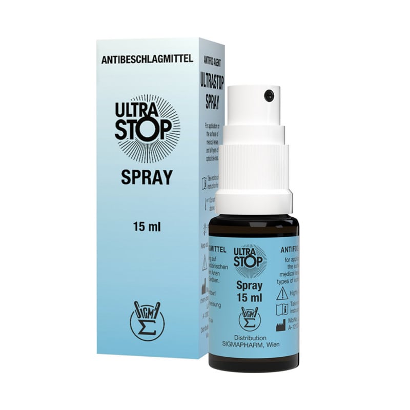 Ultrastop Spray Antifog - für medizinische Spiegel, Mikroskope und Optiken aller Art - Med-Praxisbedarf
