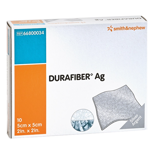Durafiber Ag Silber Wundauflage - antimikrobieller Gelverband für infizierte Wunden - Med-Praxisbedarf