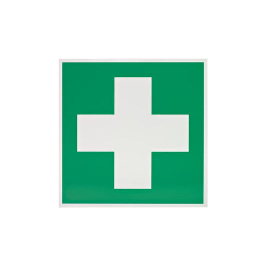 Erste-Hilfe-Beschilderung grün-weiß - Wandschild zur Kennzeichnung von Verbandräumen - Med-Praxisbedarf