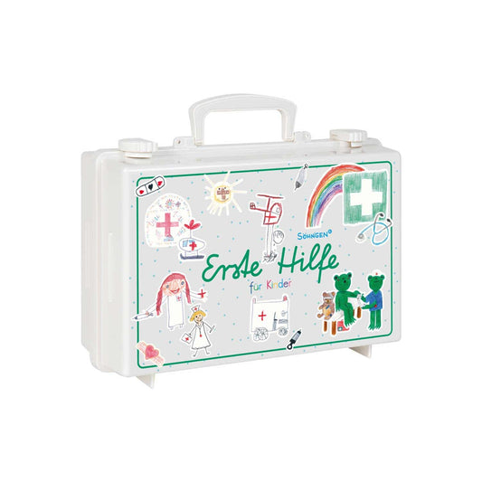 Erste-Hilfe-Koffer für Schulen Kleine GROSSE Hilfe - größenangepasstes Verbandsmaterial für Kinder - Med-Praxisbedarf