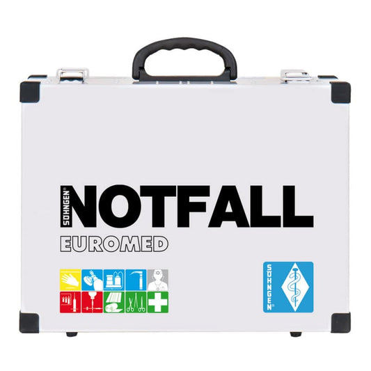 Notfallkoffer EUROMED Modul A+B - robuster Aluminiumkoffer mit VARIOFLEX Bar - Med-Praxisbedarf