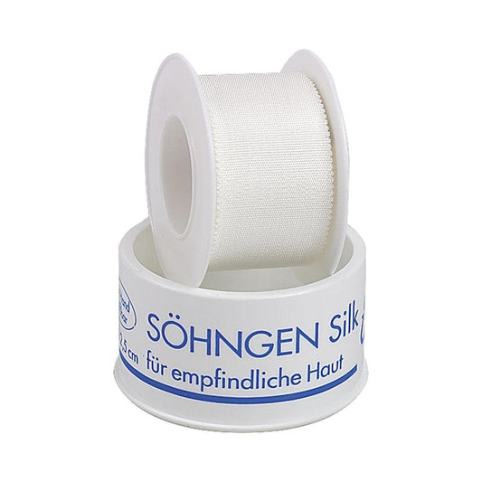 SÖHNGEN-Silk Heftpflaster für empfindliche Haut - aus weißem, luftdurchlässigem Taftgewebe - Med-Praxisbedarf