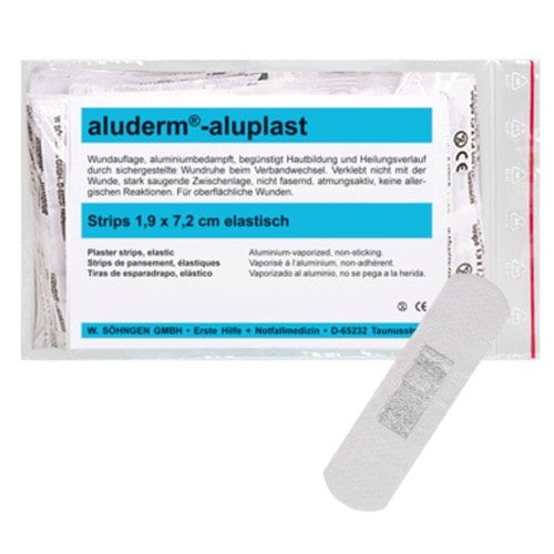 Aluderm-Aluplast Strips Nachfüllset - 7,2 x 1,9 cm Wundpflaster für medizinische Einrichtungen - Med-Praxisbedarf
