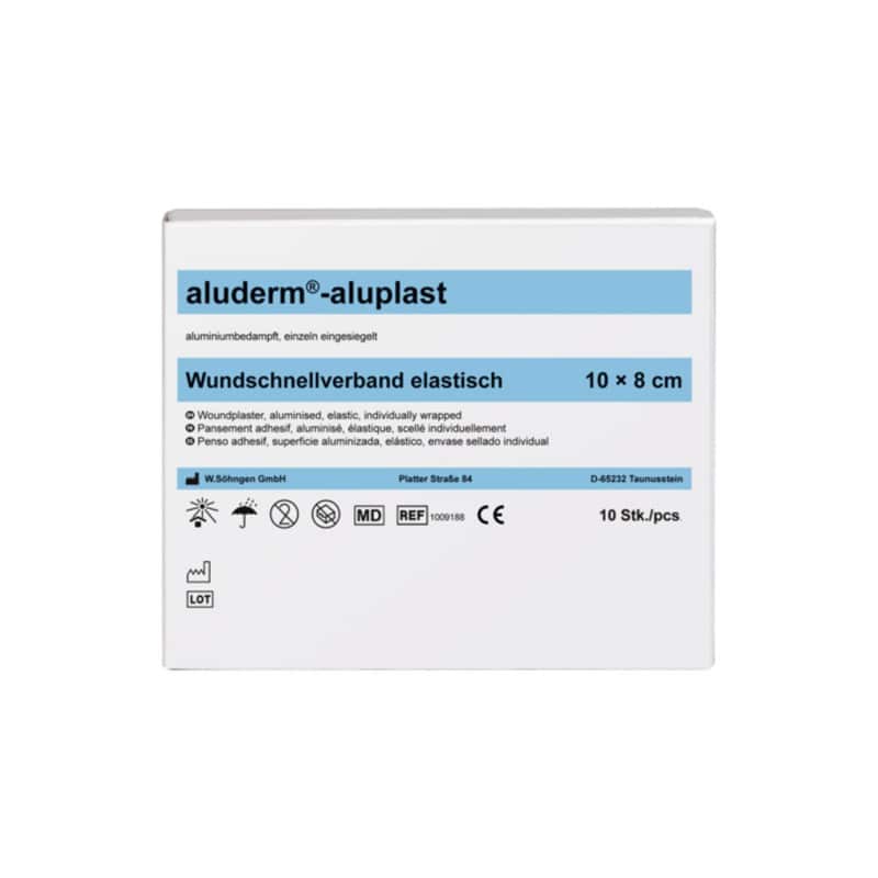Aluderm-Aluplast Wundpflaster Packung - elastischer Wundverband für die professionelle Pflege - Med-Praxisbedarf