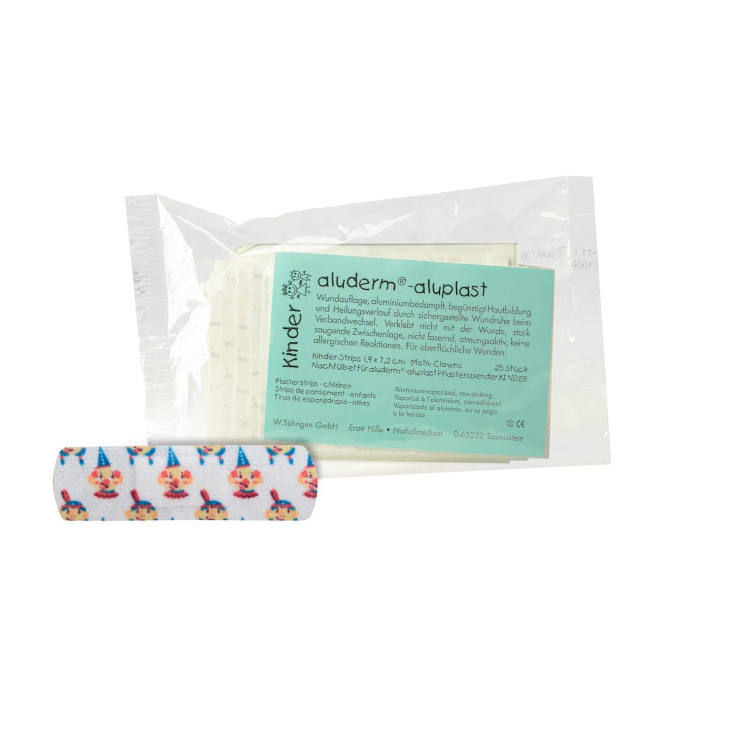 Aluderm-Aluplast elastische Kinder-Pflaster - bunte Wundpflaster für kleinere Wunden bei Kindern - Med-Praxisbedarf
