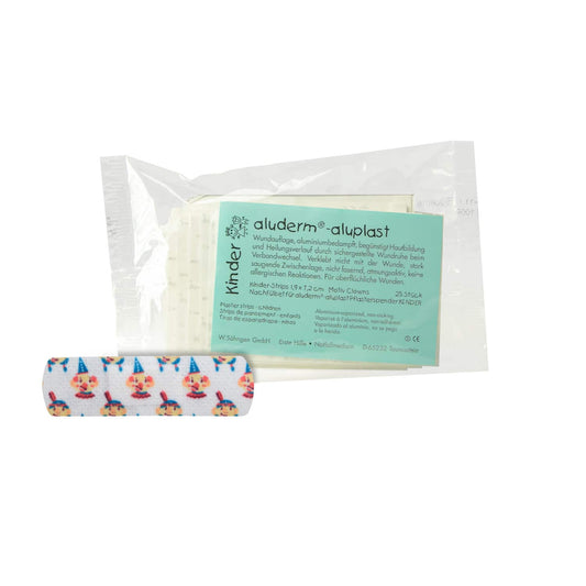 Aluderm-Aluplast elastische Kinder-Pflaster - bunte Wundpflaster für kleinere Wunden bei Kindern - Med-Praxisbedarf