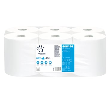 Papernet Handtuchrolle 1-lagig weiß - Aus 100% Zellstoff für Praxen und Pflegeeinrichtungen - Med-Praxisbedarf