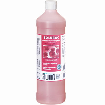Solution SOLUBAC Geruchskiller - biologisch aktiv, 1 Liter Flasche, für Sanitärbereiche - Med-Praxisbedarf