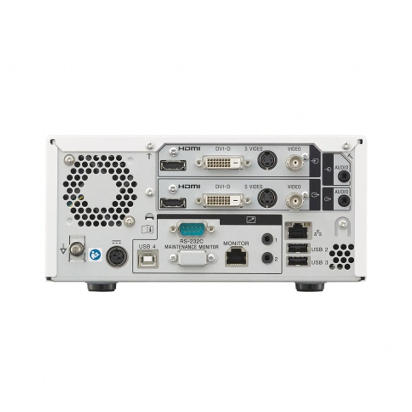 SONY HVO-550MD Rekorder Rückansicht mit Anschlüssen - Medizinischer HD Videorekorder für verschiedene Quellen - Med-Praxis...