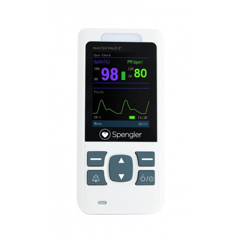 Pulsoximeter Master Palm 2 Spengler - misst Sauerstoffsättigung und Pulsfrequenz kompakt - Med-Praxisbedarf