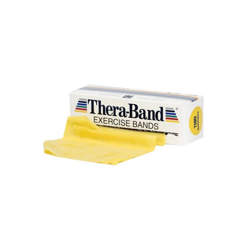 RÖWO Thera-Band elastisches Therapieband als Rollenware - für Reha-Sport und Physiotherapie - Med-Praxisbedarf