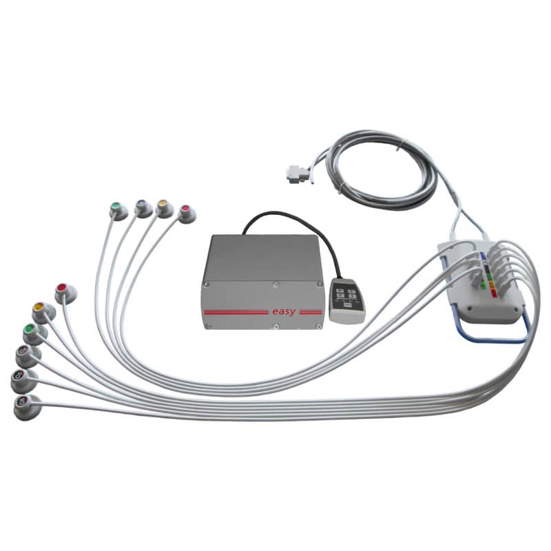 Strässle EASY II Sauganlage Seitenansicht - Anschlüsse für EKG-Schläuche - Med-Praxisbedarf