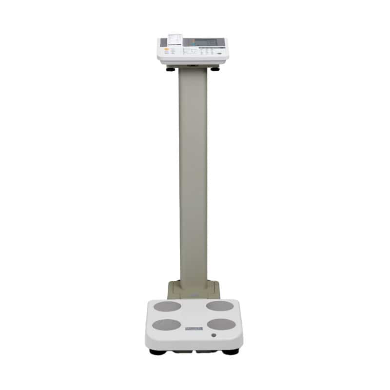 Tanita DC-430MA Körperanalysewaage Bedienung - Nahaufnahme der Tasten und Display-Anzeige - Med-Praxisbedarf