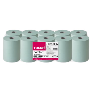racon comfort Handtuchrolle 23x36 cm - 2-lagiges Papiertuch in grün für medizinische Einrichtungen - Med-Praxisbedarf