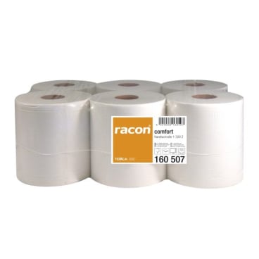 Handtuchrolle 20 cm x 320 m 1-lagig - racon® Premium Zellstoffrolle für Innenabrollung, hochweiß - Med-Praxisbedarf