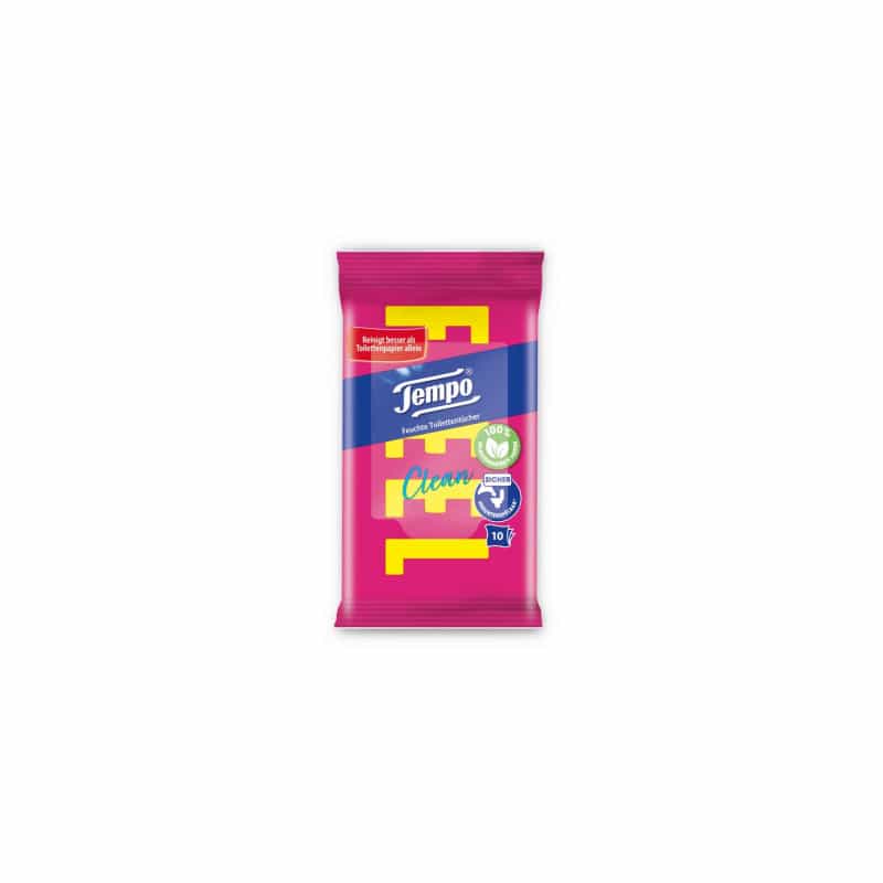 TEMPO Sanft & Pflegend Toilettentücher - sicher herunterspülbar, hohe Hygiene - Med-Praxisbedarf