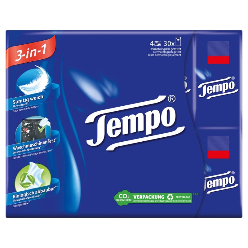 TEMPO Original Taschentücher Box - zuverlässige Lösung für medizinische Einrichtungen - Med-Praxisbedarf