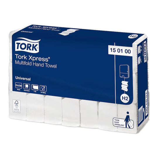 Tork Xpress Multifold-Handtücher 2-lagig - für Tork Xpress Spender in Waschräumen - Med-Praxisbedarf