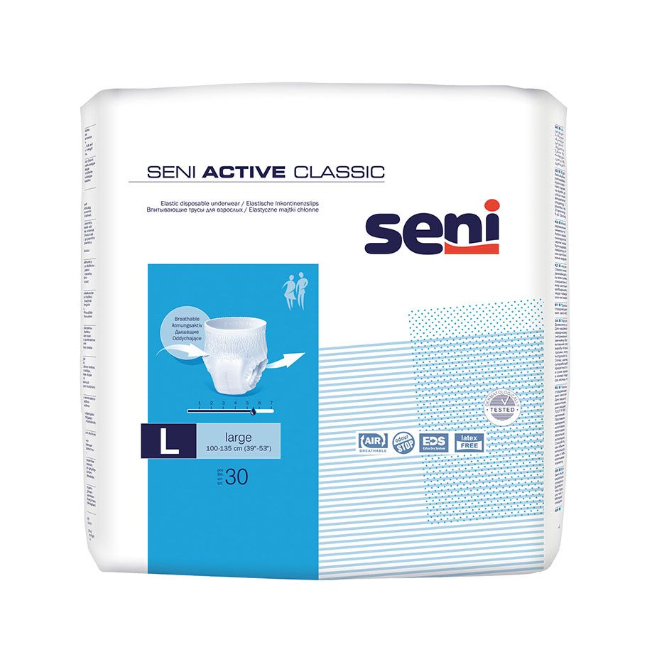 Seni Inkontinenzhose Active Classic - Höschenform, trockene Haut - Med-Praxisbedarf