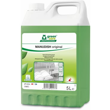 TANA green care MANUDISH original Geschirrspülmittel - ökologisches Handspülmittel mit starker Fettlösekraft - Med-Praxisb...